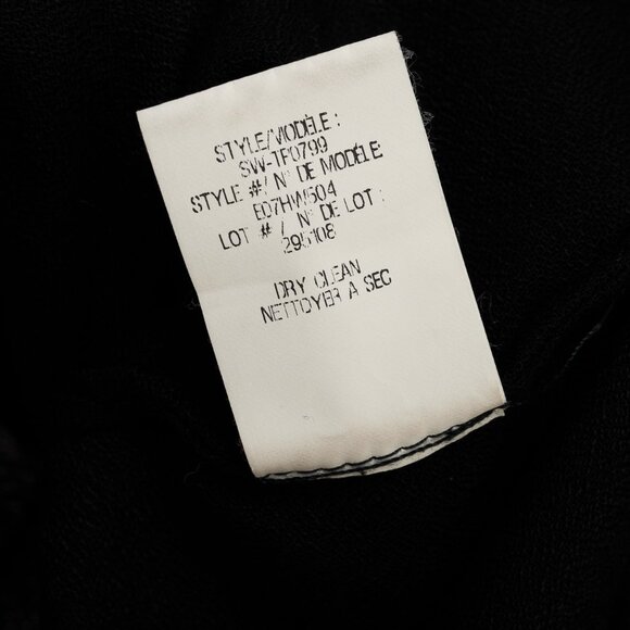 Helmut Lang Black Fold Over Draped Viscose-Blend Top - Picture 10 of 10